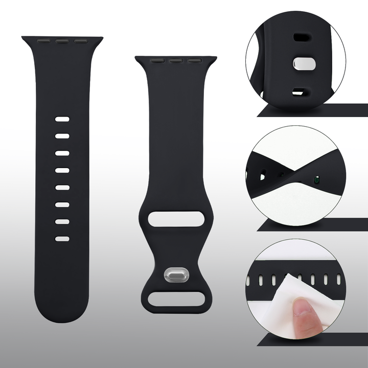 Soft Silicone Sport Smart Watch Band Compatible for Apple Watch Series 10\9\8\7\6\5\4
